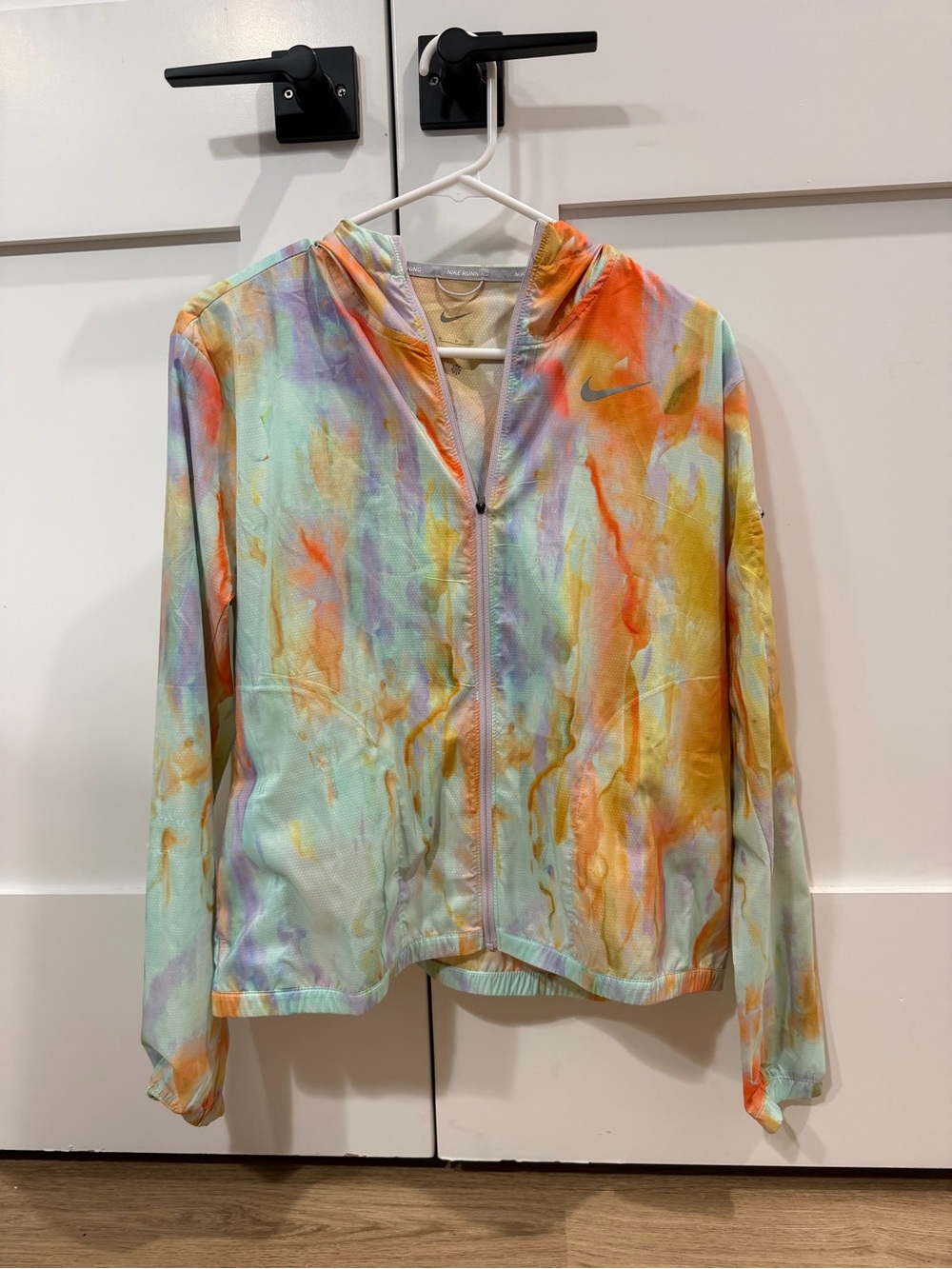 Nike Pastel Multicolor Tie-Dye Hooded Zip Jacket